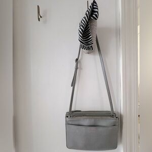 Matt & Nat gray leather Cross-Body/Shoulder Bag